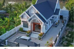 Nhà cấp 4 mái Thái tại nông thôn đẹp như một bức tranh 