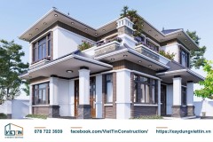 Mẫu Nhà 2 Tầng Mái Ngói Đơn Giản