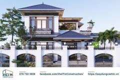 Mẫu Nhà 2 Tầng Mái Ngói Đơn Giản