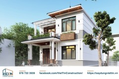 Mẫu Nhà 2 Tầng Mái Ngói Đơn Giản