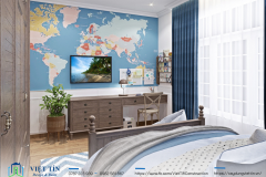 ẤN TƯỢNG VỚI MẪU NHÀ PHỐ 3 TẦNG VỚI MẶT TIỀN KIỂU PHÁP KẾT HỢP VỚI 6M MÁI THÁI  - 15