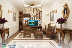 ẤN TƯỢNG VỚI MẪU NHÀ PHỐ 3 TẦNG VỚI MẶT TIỀN KIỂU PHÁP KẾT HỢP VỚI 6M MÁI THÁI  - 22