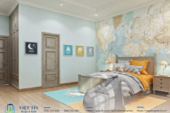 ẤN TƯỢNG VỚI MẪU NHÀ PHỐ 3 TẦNG VỚI MẶT TIỀN KIỂU PHÁP KẾT HỢP VỚI 6M MÁI THÁI  - 5