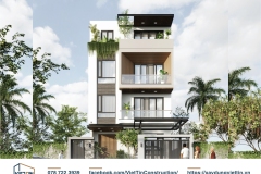 nhà phố 4 tầng có thang máy