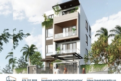 nhà phố 4 tầng có thang máy