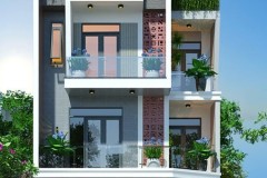 mẫu thiết kế nhà phố 3 tầng hiện đại