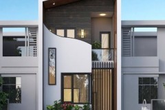 mẫu thiết kế nhà phố 3 tầng hiện đại