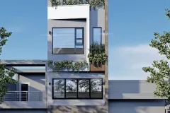Nhà ống hiện đại 3 tầng 1 tum