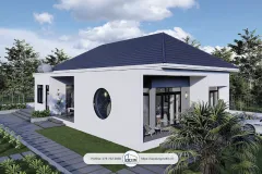 Nhà vườn hiện đại mái Nhật
