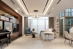 Tìm sự an lạc trong thiết kế biệt thự 2 tầng tại quận 8 - 2