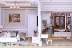 Vẻ đẹp vượt thời gian của thiết kế nhà phố 3 tầng tân cổ điển gam màu trắng sang trọng, tiện nghi - 14