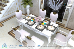 Vẻ đẹp vượt thời gian của thiết kế nhà phố 3 tầng tân cổ điển gam màu trắng sang trọng, tiện nghi - 4