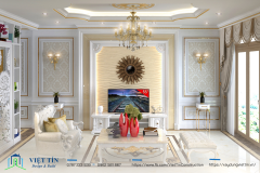 Vẻ đẹp vượt thời gian của thiết kế nhà phố 3 tầng tân cổ điển gam màu trắng sang trọng, tiện nghi - 5