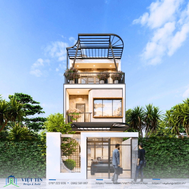 Mẫu thiết kế nhà phố 3 tầng full nội thất cho ngồi nhà yên ấm của bạn | XÂY DỰNG VIỆT TÍN