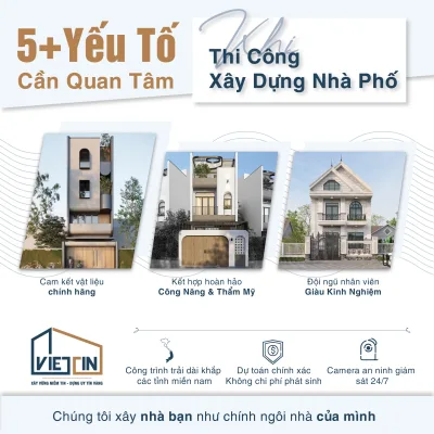 5 yếu tố cần quan tâm khi xây dựng nhà phố