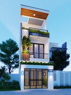 Mẫu nhà phố 2 tầng 1 tum hiện đại bậc nhất | XÂY DỰNG VIỆT TÍN