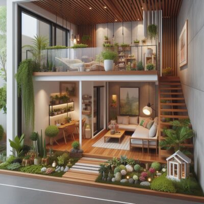 thiết kế sân vườn cho nhà phố