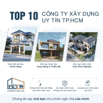 Top 10 công ty xây dựng nhà phố lớn tại TPHCM | Việt Tín