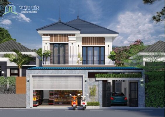 Mẫu thiết kế nhà ở kết hợp kinh doanh dịch vụ | Việt Tín