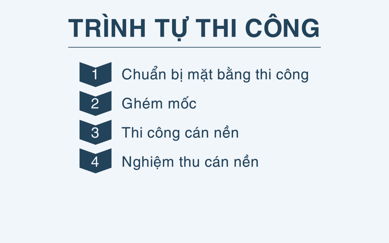 QUY TRÌNH THI CÔNG CÁN NỀN