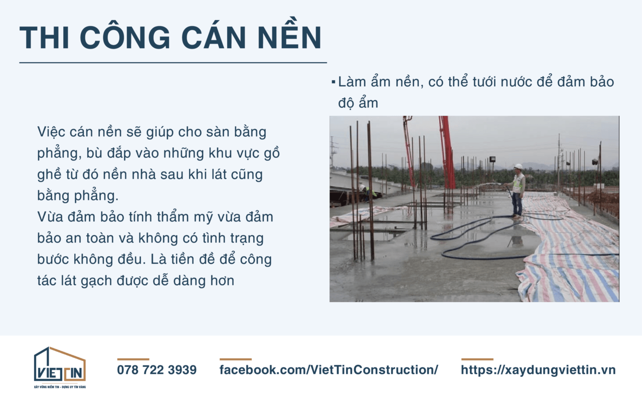 QUY TRÌNH THI CÔNG CÁN NỀN