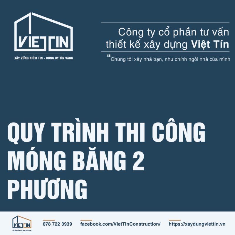 QUY TRÌNH THI CÔNG MÓNG 2 PHƯƠNG