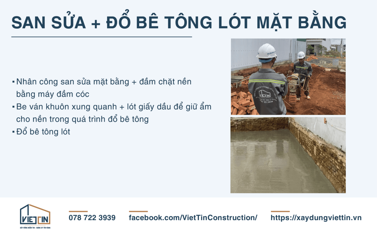 QUY TRÌNH THI CÔNG MÓNG 2 PHƯƠNG