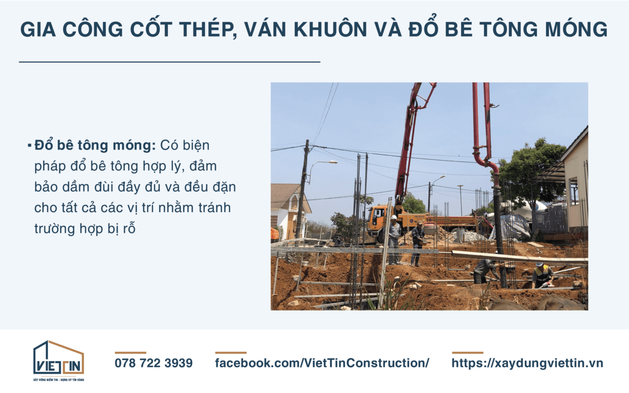 QUY TRÌNH THI CÔNG MÓNG 2 PHƯƠNG