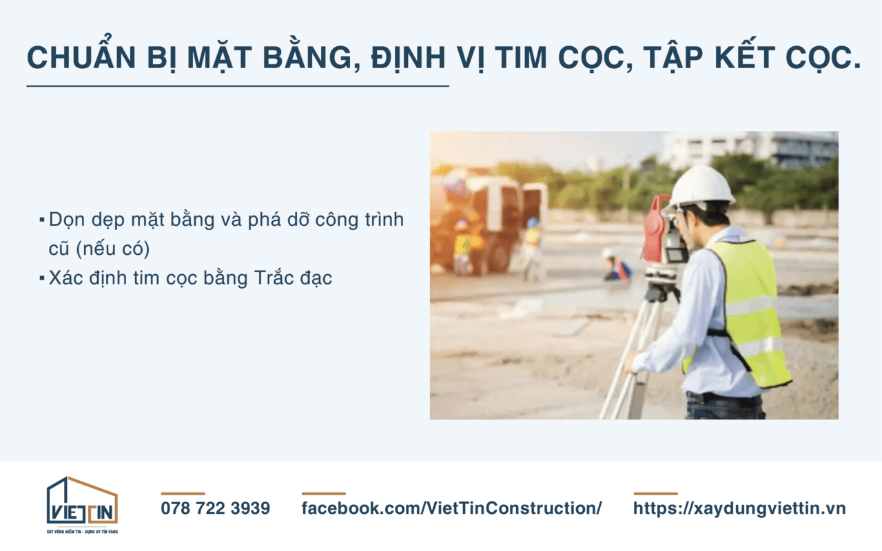 QUY TRÌNH THI CÔNG MÓNG CỌC