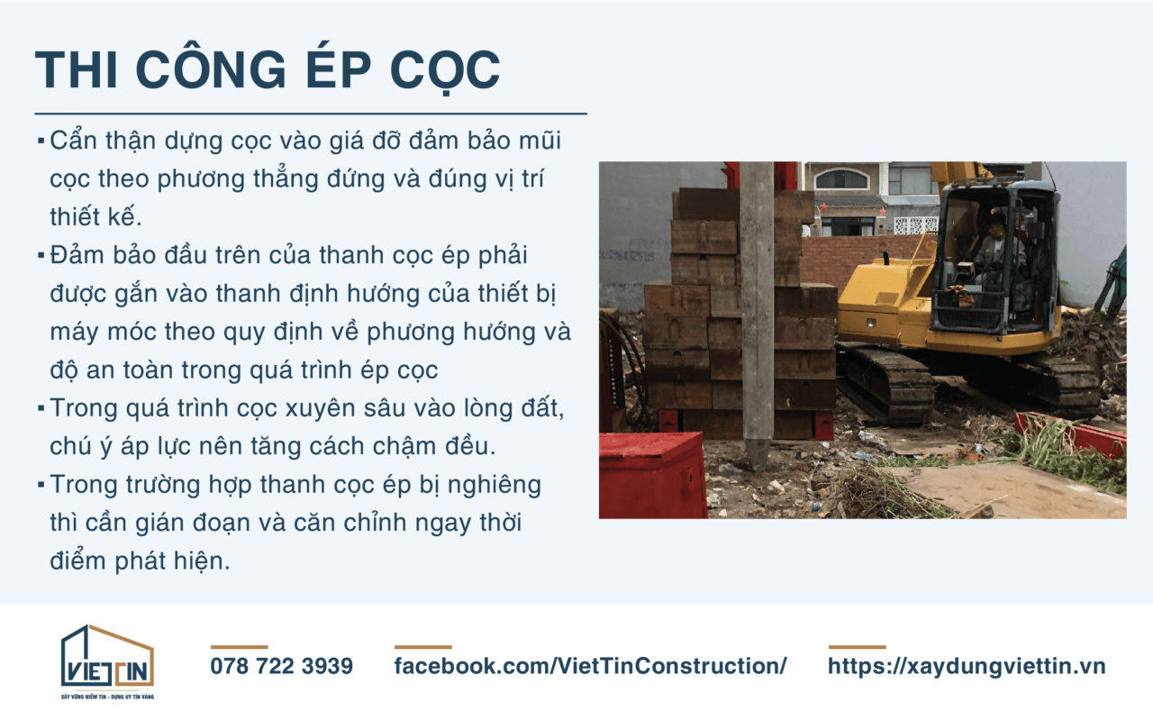 QUY TRÌNH THI CÔNG MÓNG CỌC