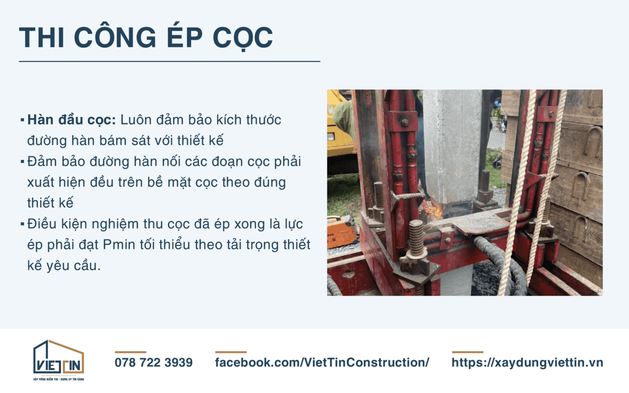 QUY TRÌNH THI CÔNG MÓNG CỌC