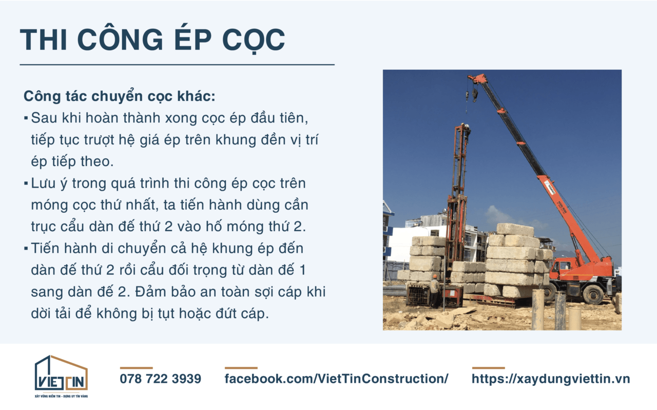 QUY TRÌNH THI CÔNG MÓNG CỌC