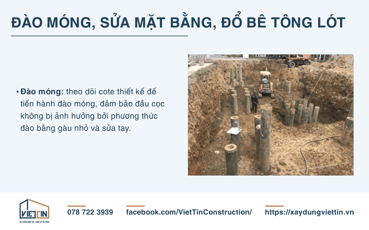 QUY TRÌNH THI CÔNG MÓNG CỌC