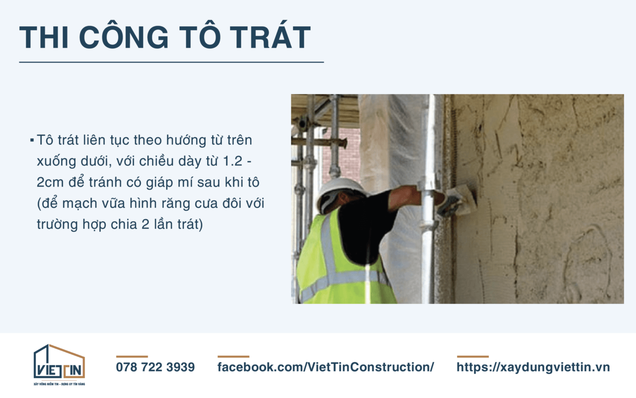 QUY TRÌNH THI CÔNG XÂY TÔ