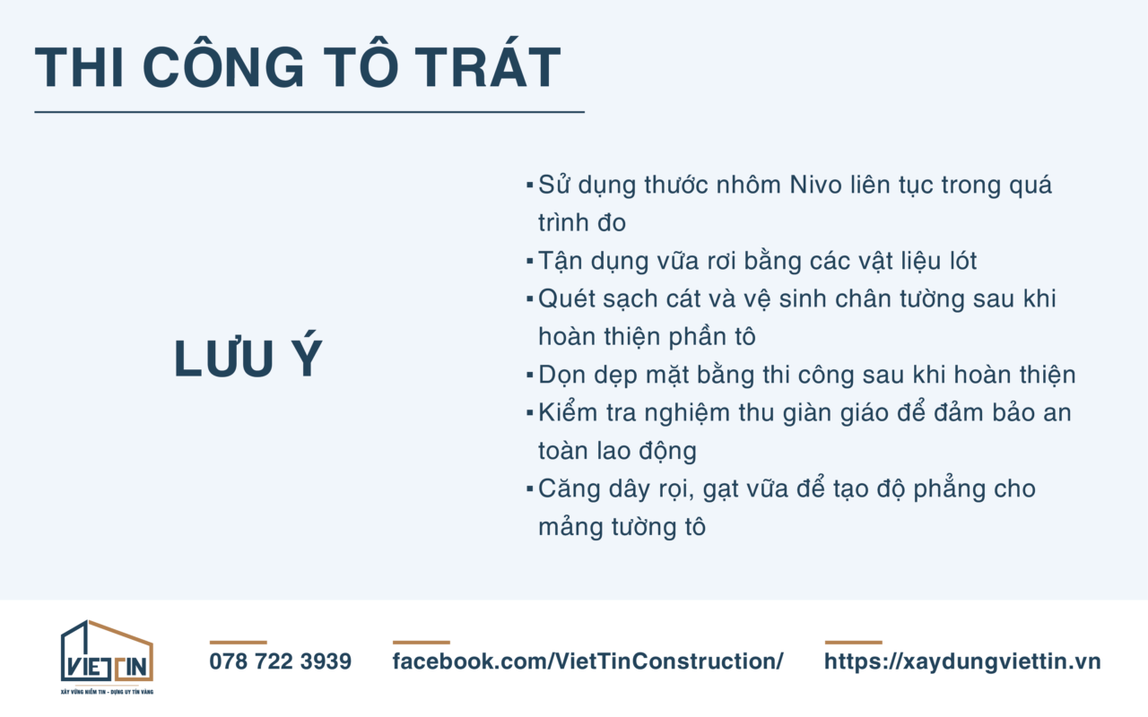 QUY TRÌNH THI CÔNG XÂY TÔ