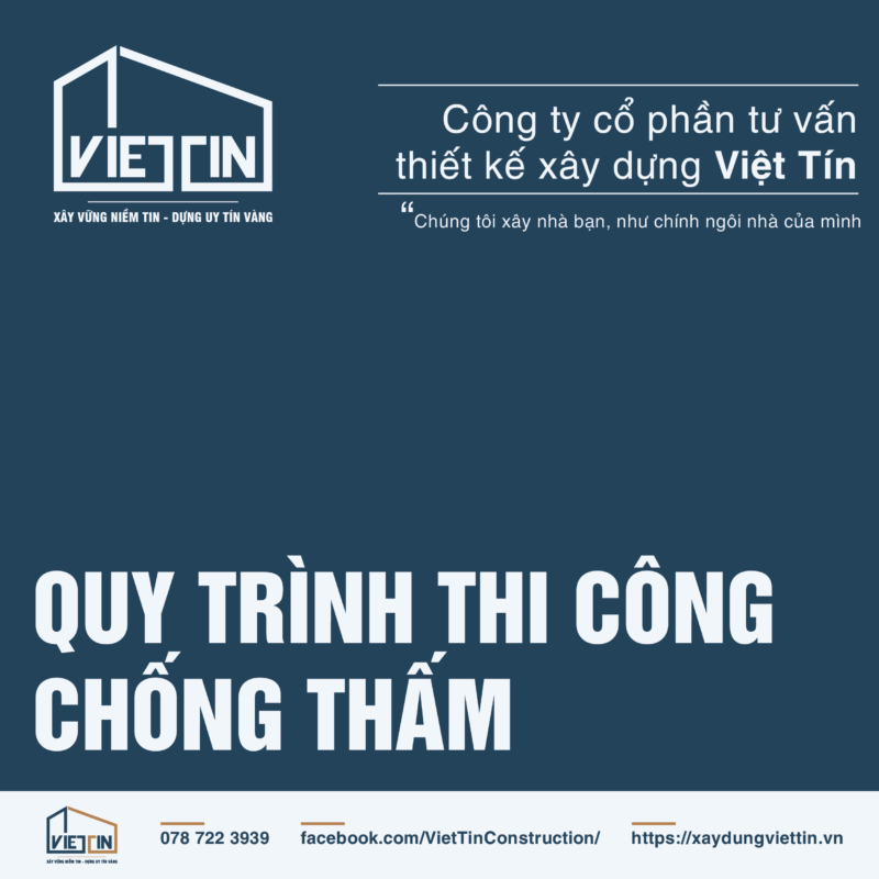 QUY TRÌNH THI CÔNG CHỐNG THẤM