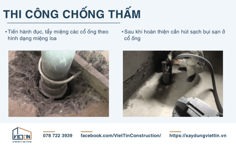 Quy trình thi công chống thấm | XÂY DỰNG VIỆT TÍN