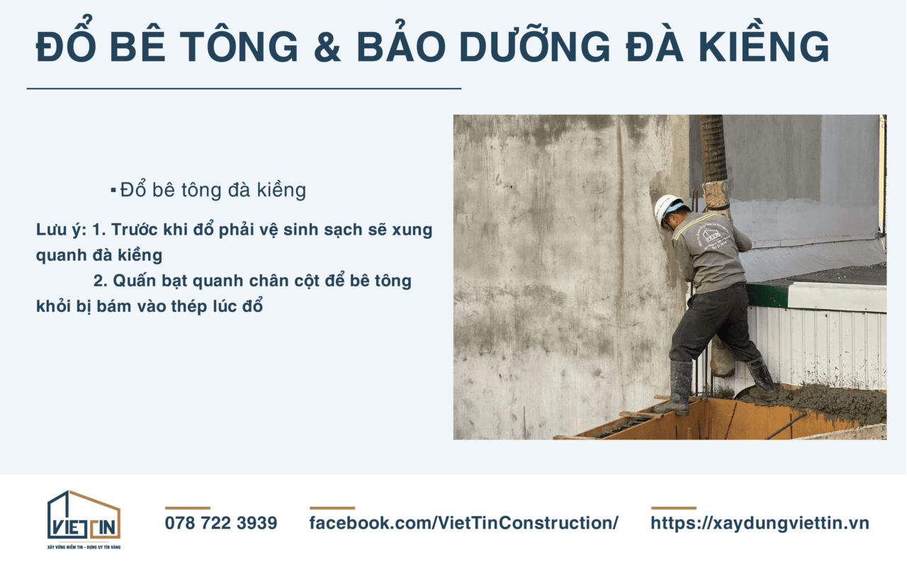 Quy trình thi công đà kiềng