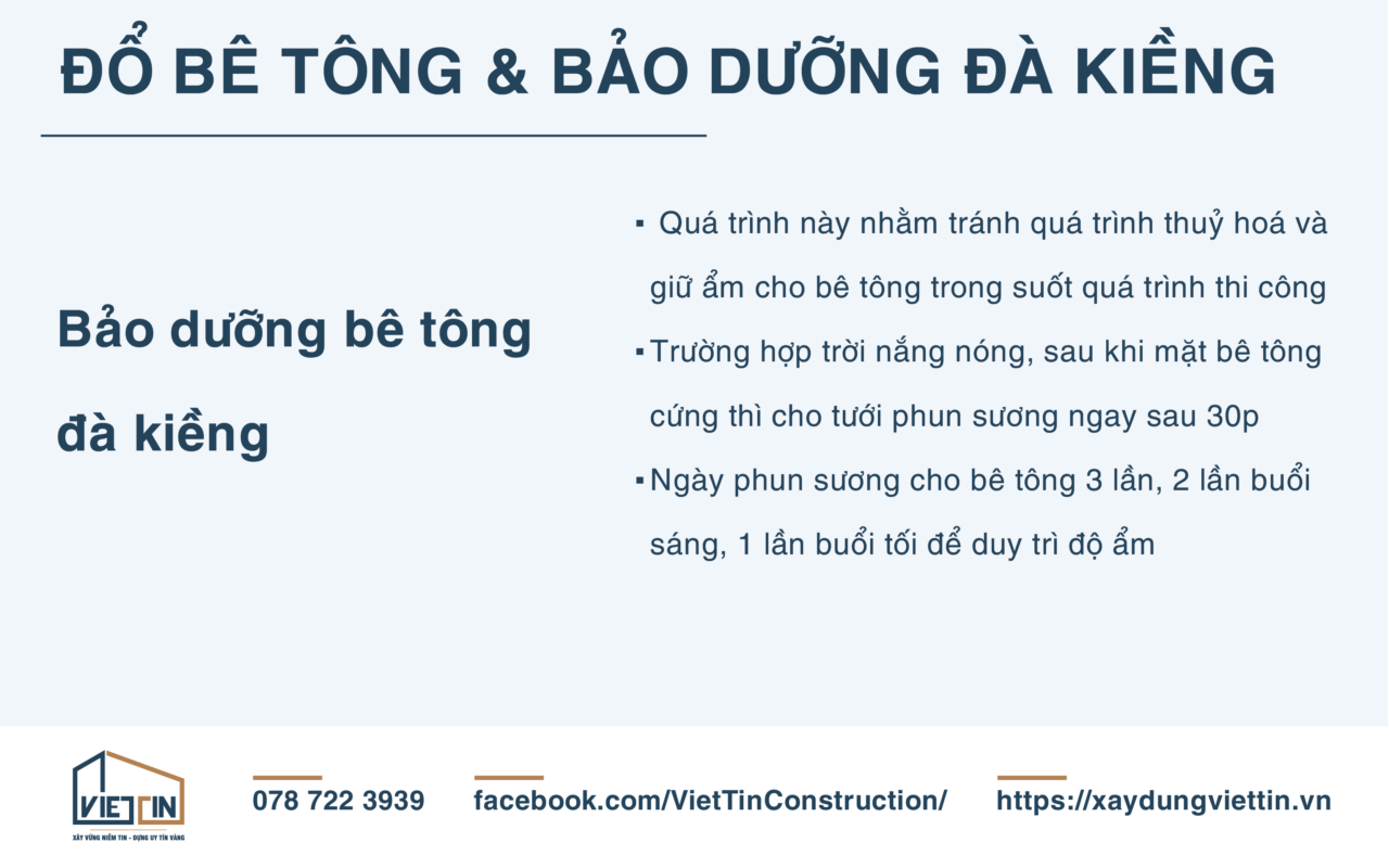 Quy trình thi công đà kiềng