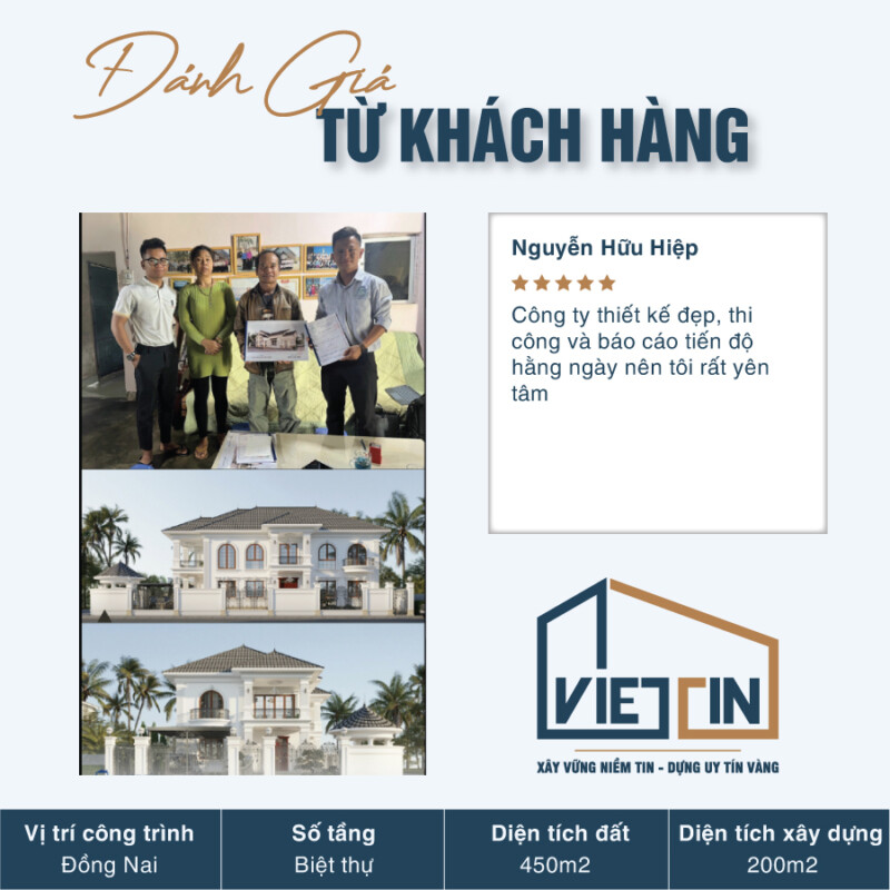 Đánh giá từ khách hàng Hữu Hiệp