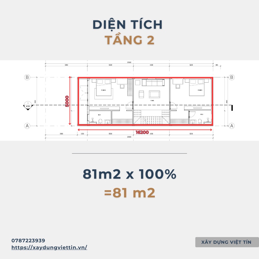 Hướng dẫn tính diện tích xây nhà
