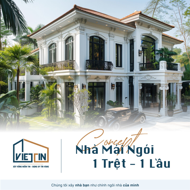 5+ mẫu nhà mái ngói 2 tầng đẹp theo xu hướng 1 Mẫu Nhà Mái Ngói 2 Tầng Đẹp