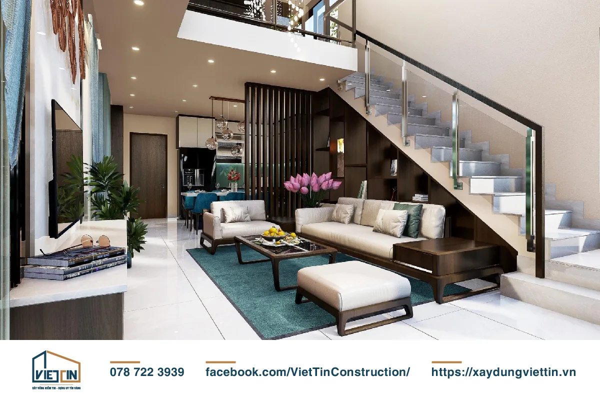 Thiết kế nhà phố 2 tầng hiện đại theo xu hướng không gian sống xanh 3 Nhà phố 2 tầng hiện đại-04