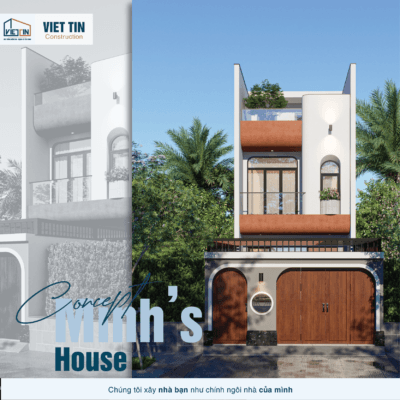 Nhà phố 2 tầng 1 tum phong cách Eclectic – Ngôi sao giữa lòng thành phố