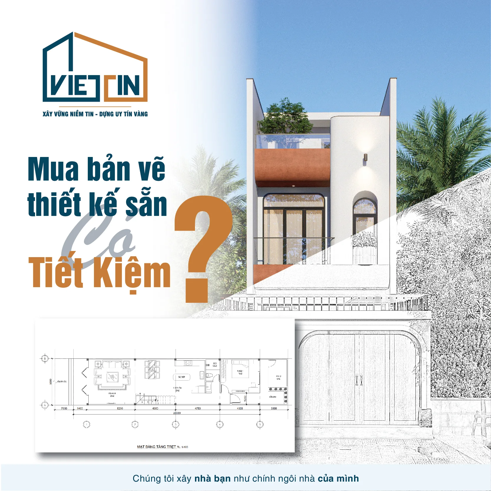 Mua bản vẽ thiết kế nhà có sẵn là tiết kiệm
