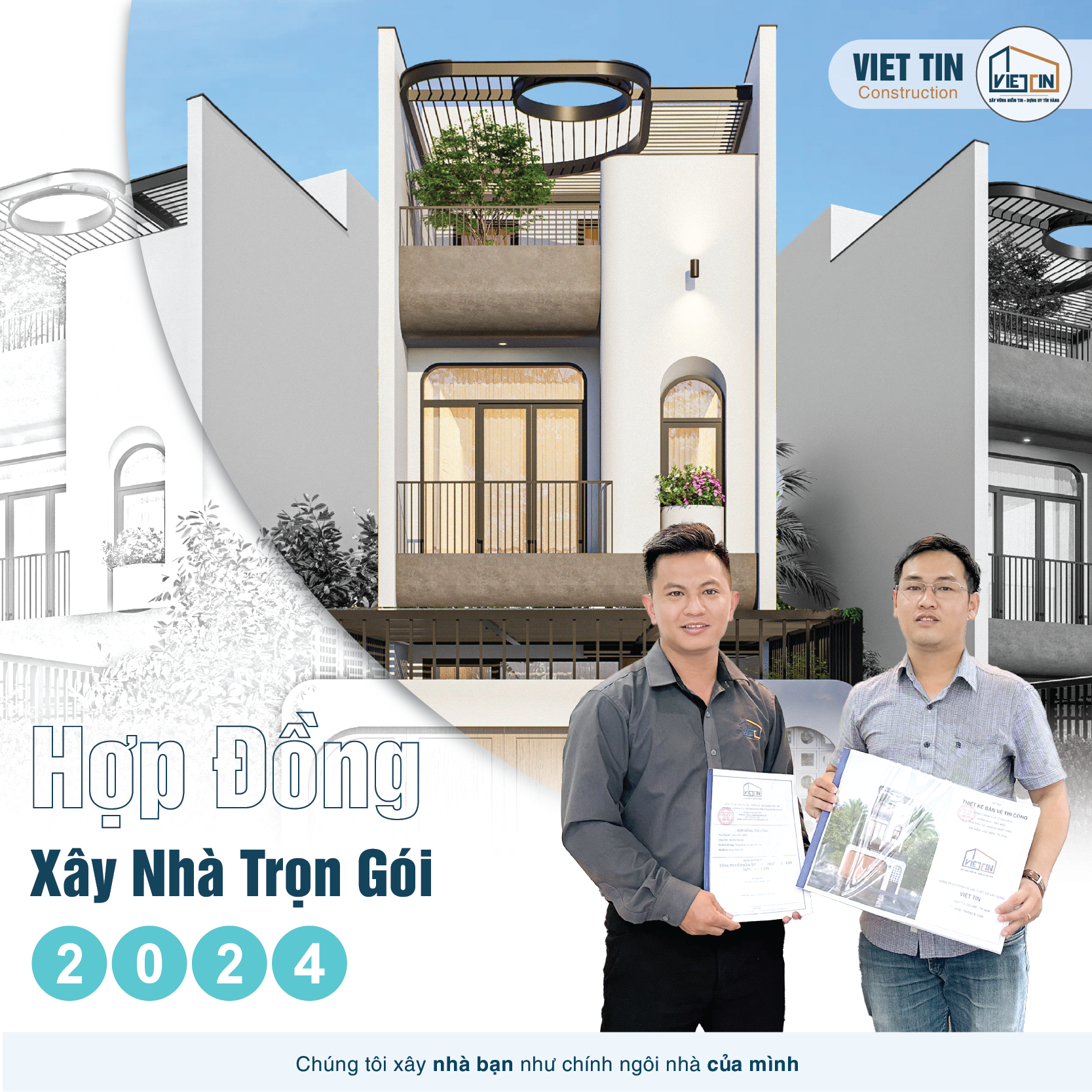 5 điểm khác biệt của hợp đồng xây nhà trọn gói 2024 tại Việt Tín