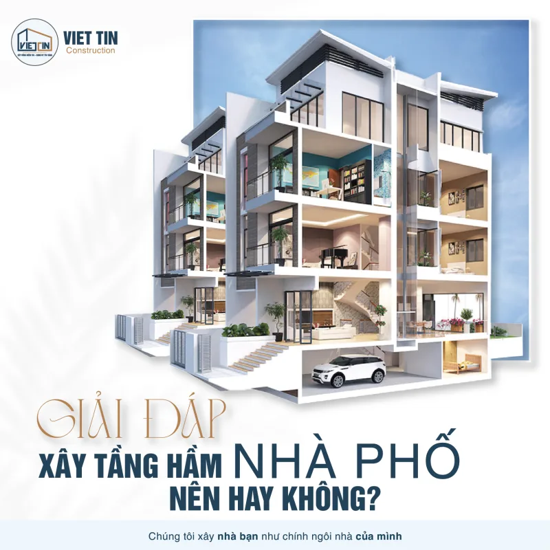 Có nên xây nhà có tầng hầm để xe không