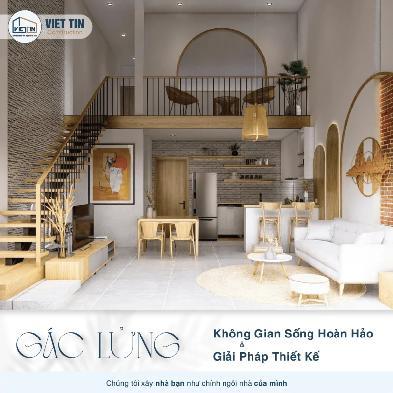 Xây nhà gác lửng: Những điều cần biết để có không gian sống hoàn hảo 1 Nhà Gác Lửng