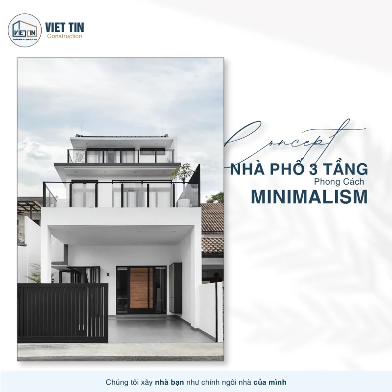 Nhà Phố 3 Tầng Phong Cách Minimalism: Lời Giải Cho Không Gian Sống Hiện Đại 1 Nhà phố 3 tầng phong cách Minimalism-01