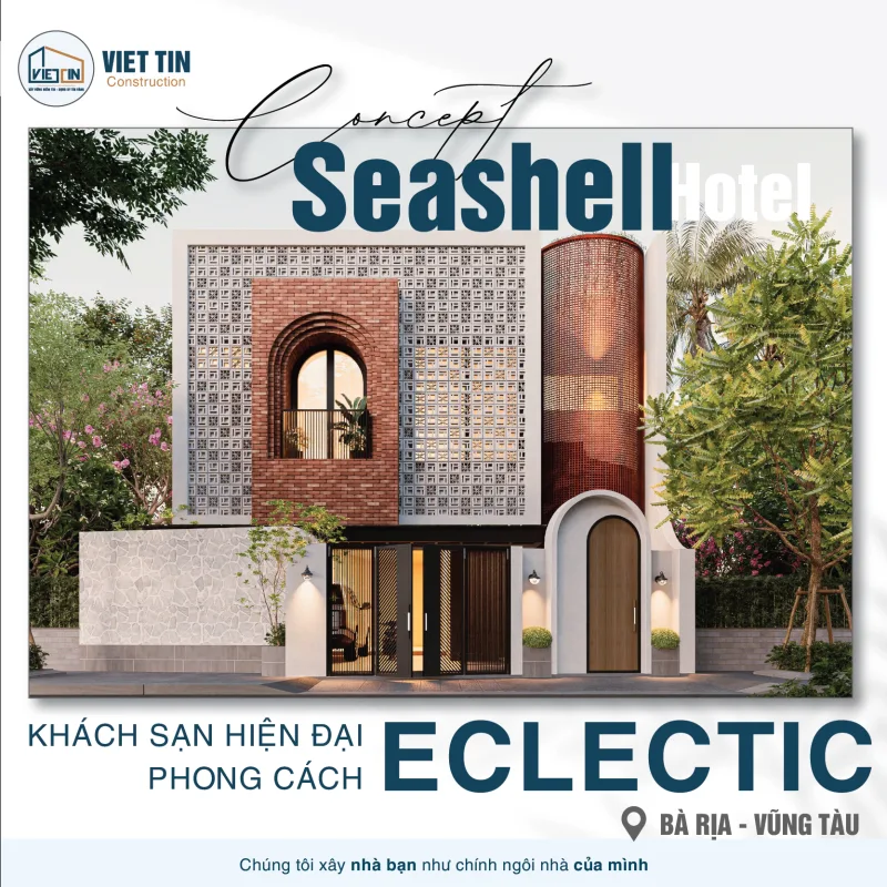 Phong Cách Eclectic Độc Đáo & Tinh Tế Trong Thiết Kế Khách Sạn 2 Tầng | XÂY DỰNG VIỆT TÍN